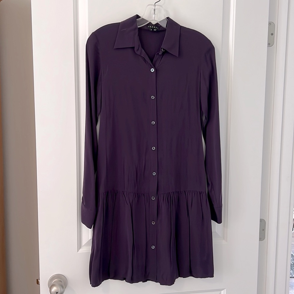 Theory button down dress